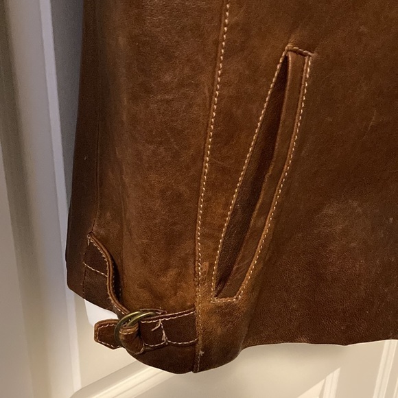 Brown 100% leather jacket - Picture 5 of 6